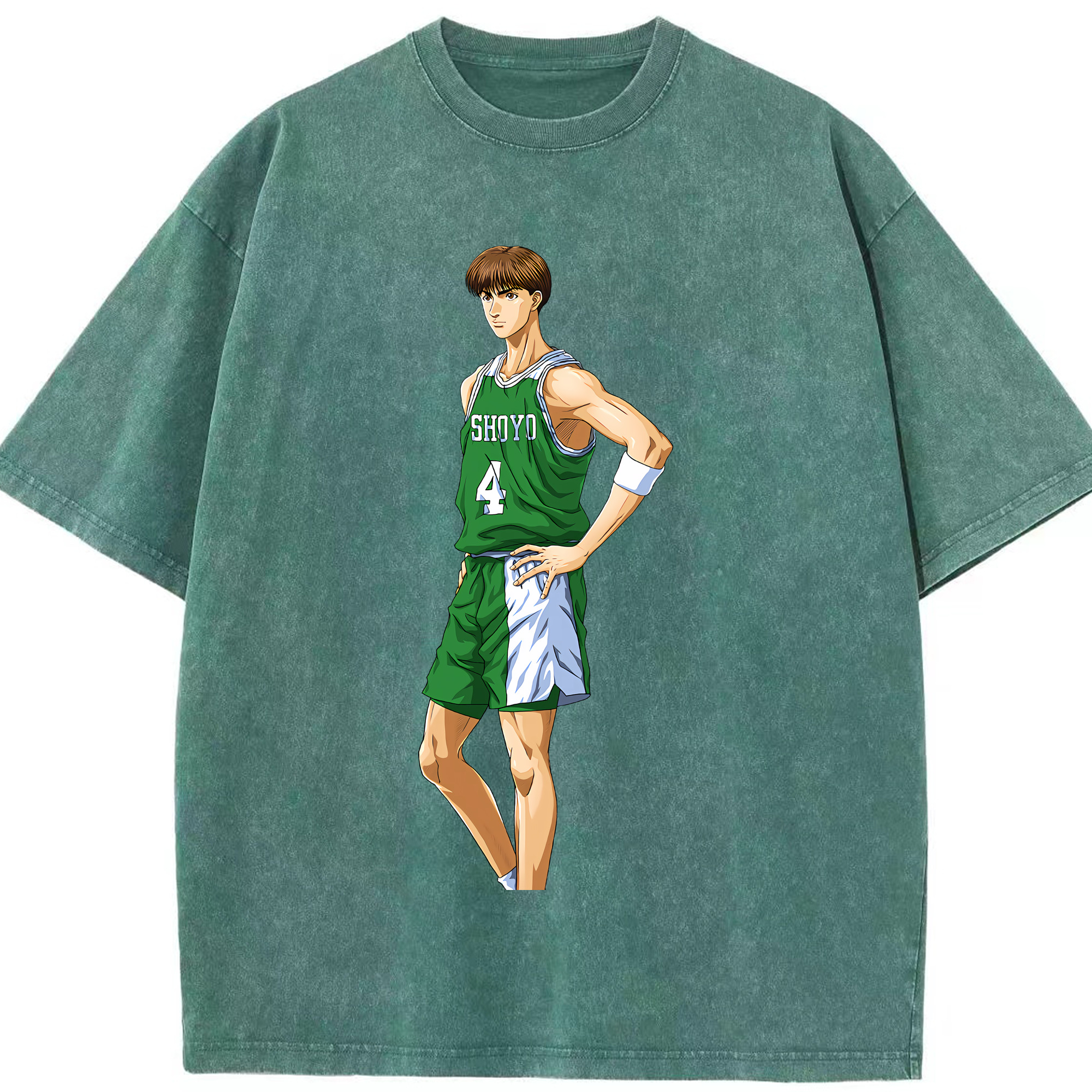 （画像用） SLAM DUNK／スラムダンク 綿100% ヴィンテージ風 半袖Tシャツ（フロントプリント）
